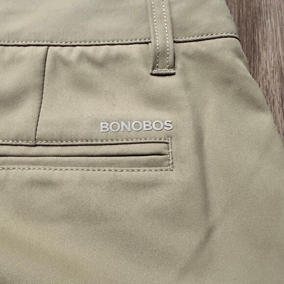 Bonobos Maide Golf Shorts Mens 33/10 Khaki Beige Tan Chino Performance (33x10) - Picture 5 of 9